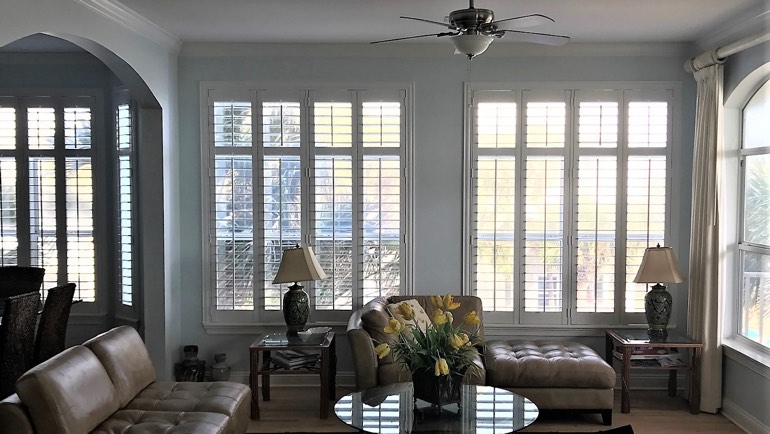 San Jose family room shutters